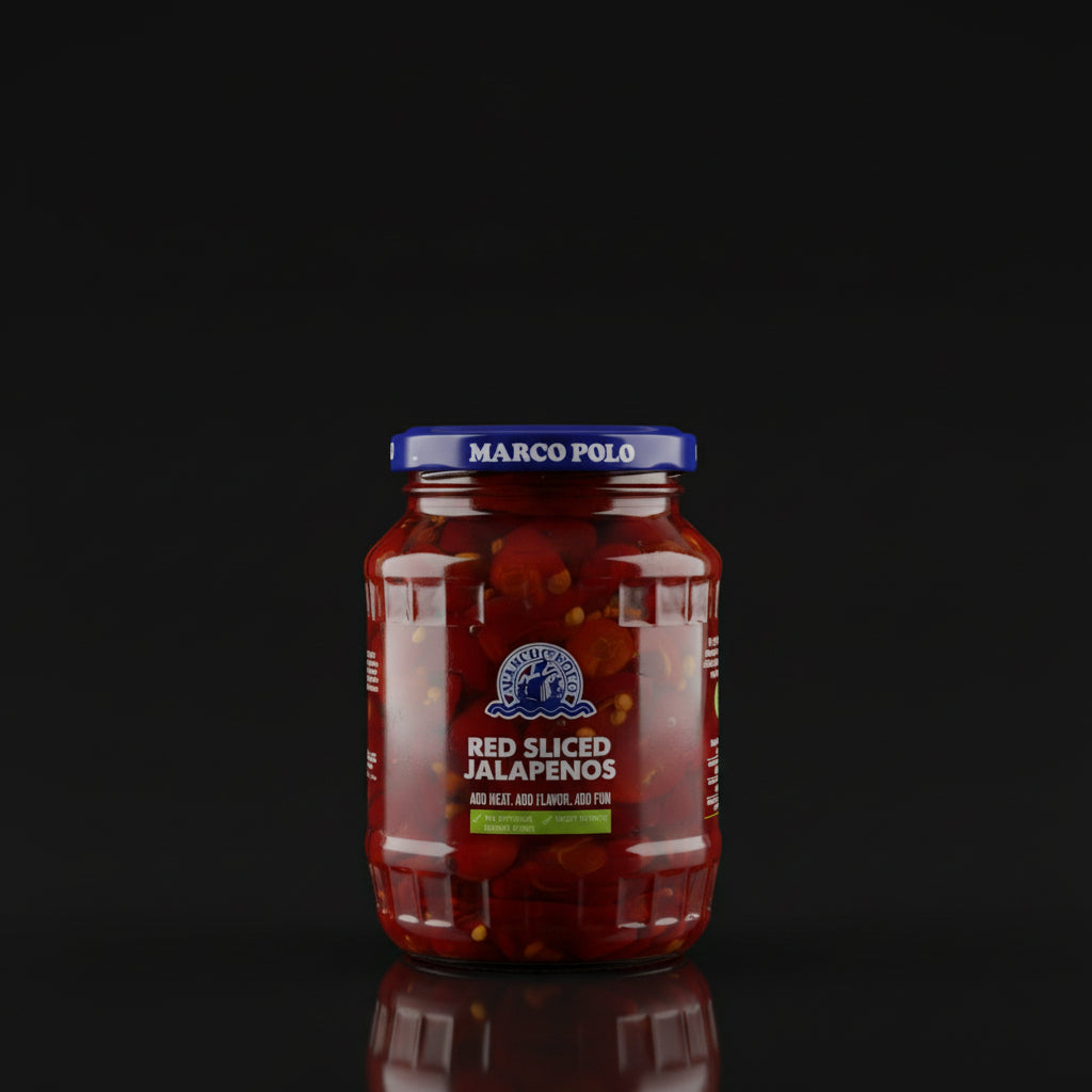 Marco Polo Red Sliced Jalapenos 340g