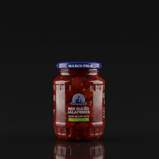 Marco Polo Red Sliced Jalapenos 340g