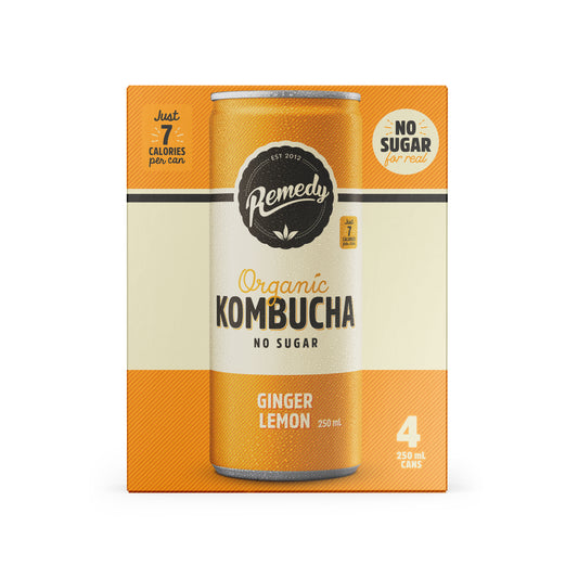 SPECIAL Remedy Ginger Lemon Kombucha X4 Pack