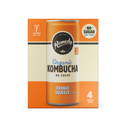 SPECIAL Remedy Orange Squeeze Kombucha X4 Pack