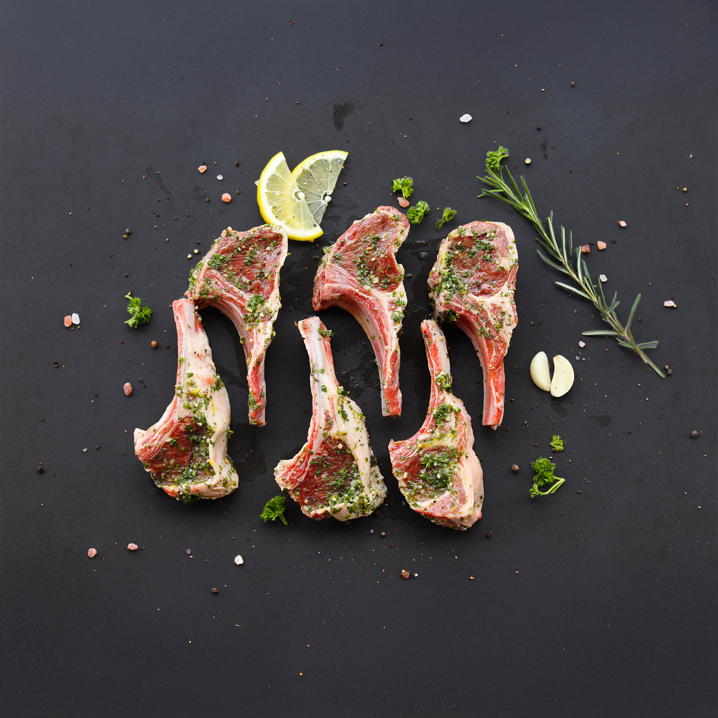 SPECIAL Alpha Prep Kitchen - Greek Lamb Cutlets - 6/tray