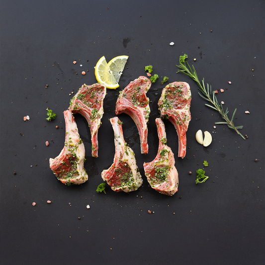 SPECIAL Alpha Prep Kitchen - Greek Lamb Cutlets - 6/tray