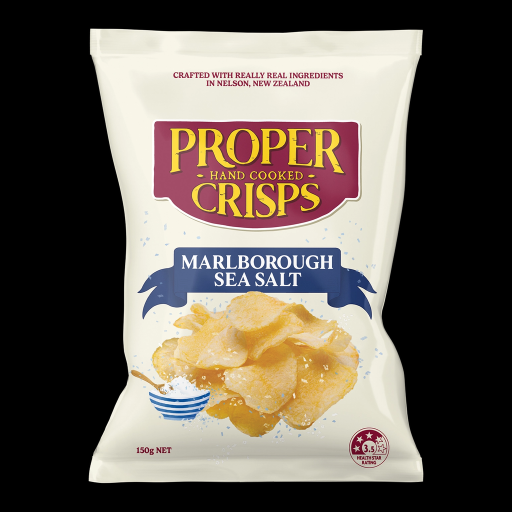 Proper Crisps Marlborough Sea Salt 150g