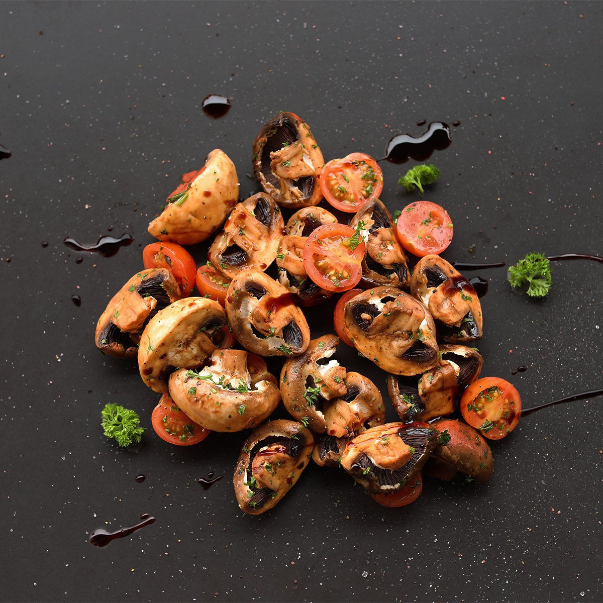 Ready to Cook - Mushrooms with Cherry Tomatoes & Balsamic Vinegar