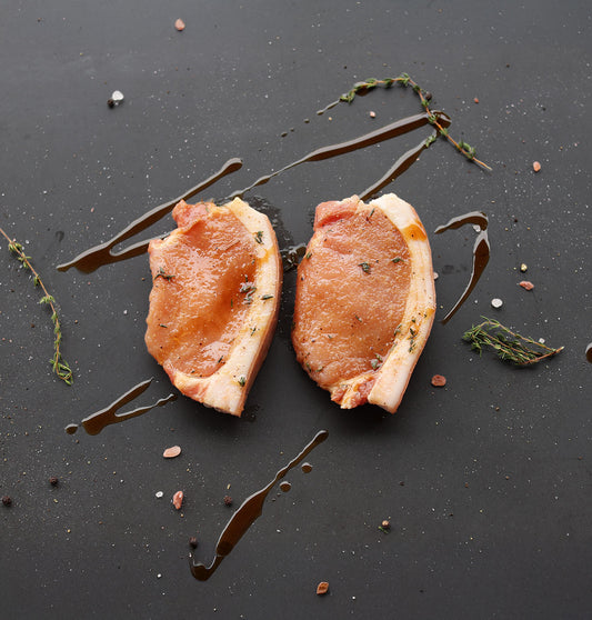 Alpha Prep Kitchen - Caramalised Apple Cider Pork Loin Steak - 2/tray