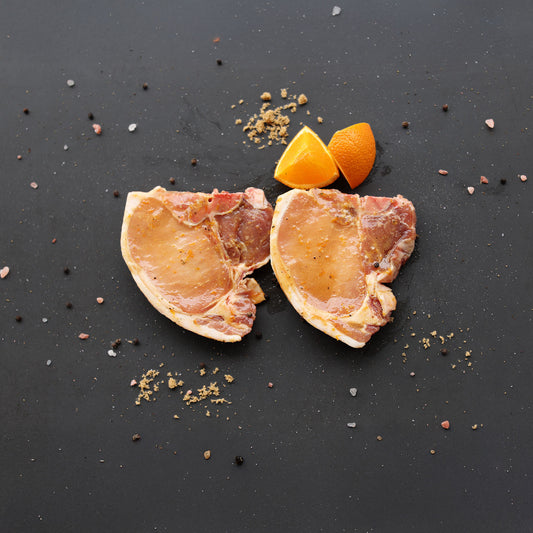 Alpha Prep Kitchen - Pork Loin Chop with Orange & Soy - 2/tray