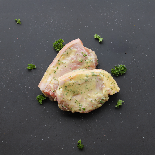 Alpha Prep Kitchen - Honey Mustard Pork Loin Steak - 2/tray
