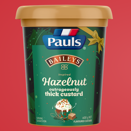 Pauls Baileys Hazelnut thick custard 600g