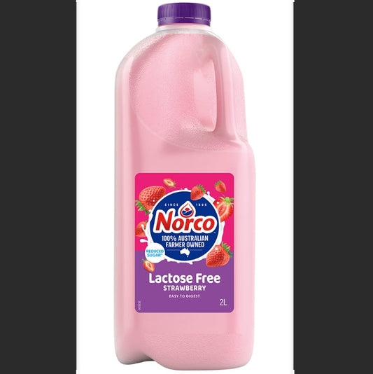 Norco Lactose Free Strawberry Milk 2lt