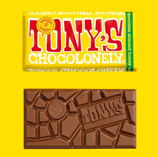 Tony's Chocolonely Milk Honey Almond Nougat 180g