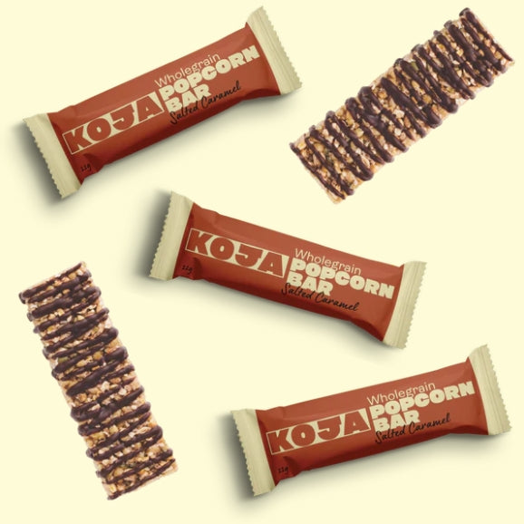 Koja Salted Caramel Wholegrain Popcorn Bars 5x Bars 110g