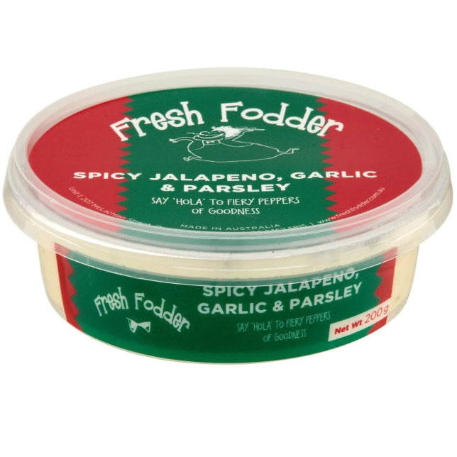 Fresh Fodder Spicy Jalapeno, Garlic & Parsley Dip 200g