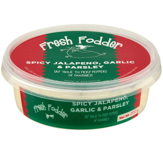 Fresh Fodder Spicy Jalapeno, Garlic & Parsley Dip 200g