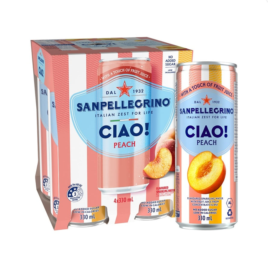 San Pellegrino CIAO Peach 4x330ml