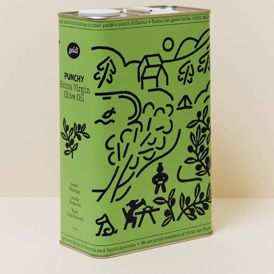 Goldi Punchy Extra Virgin Olive Oil Tin 3L