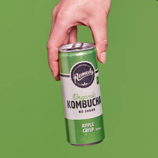 Remedy Apple Crisp Kombucha 250ml 4X Pack
