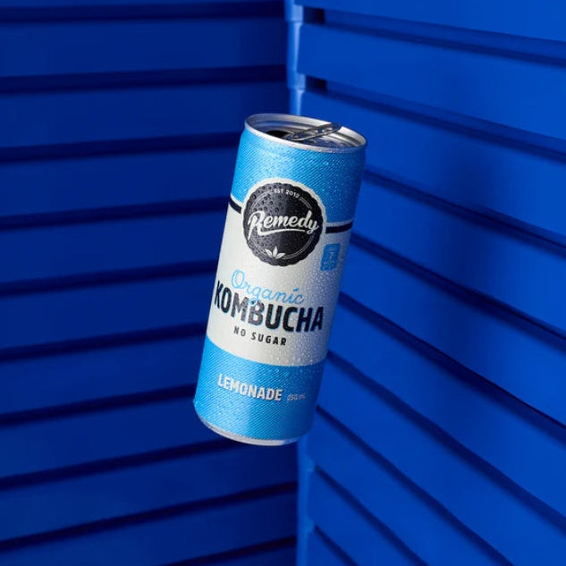 Remedy Organic Kombucha Lemonade 250ml x 4 Pack