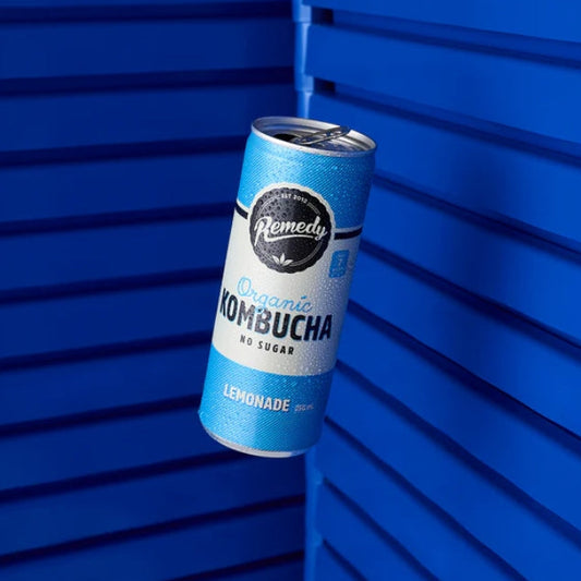 Remedy Organic Kombucha Lemonade 250ml x 4 Pack