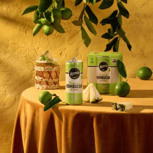 Remedy Kombucha Pineapple Lime 4x250ml