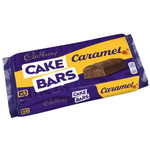 Cadbury Caramel Cake Bars 5x pack 105g