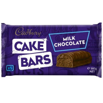 Cadbury Milk Chocolate Cake Bars 5x pack 105g