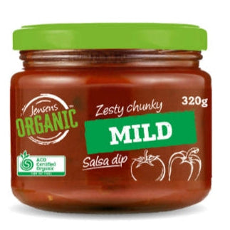 Jensens Organic Salsa Dip Mild 320g