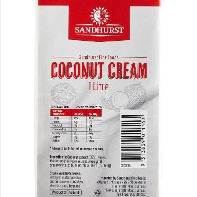 Sandhurst Coconut Cream 1L