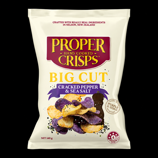 Proper Crisps Big Cut Cracked Pepper 140g