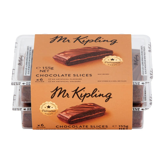 Mr Kipling Chocolate Slices 155g