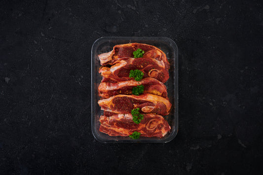 Lamb Grilling Chops - Mint + Rosemary Marinade - 1kg Tray Pack