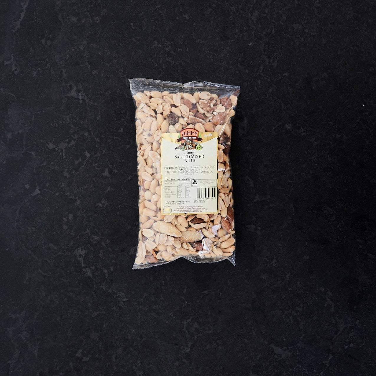 Yummy Snack Co Mixed Nuts Salted 500g