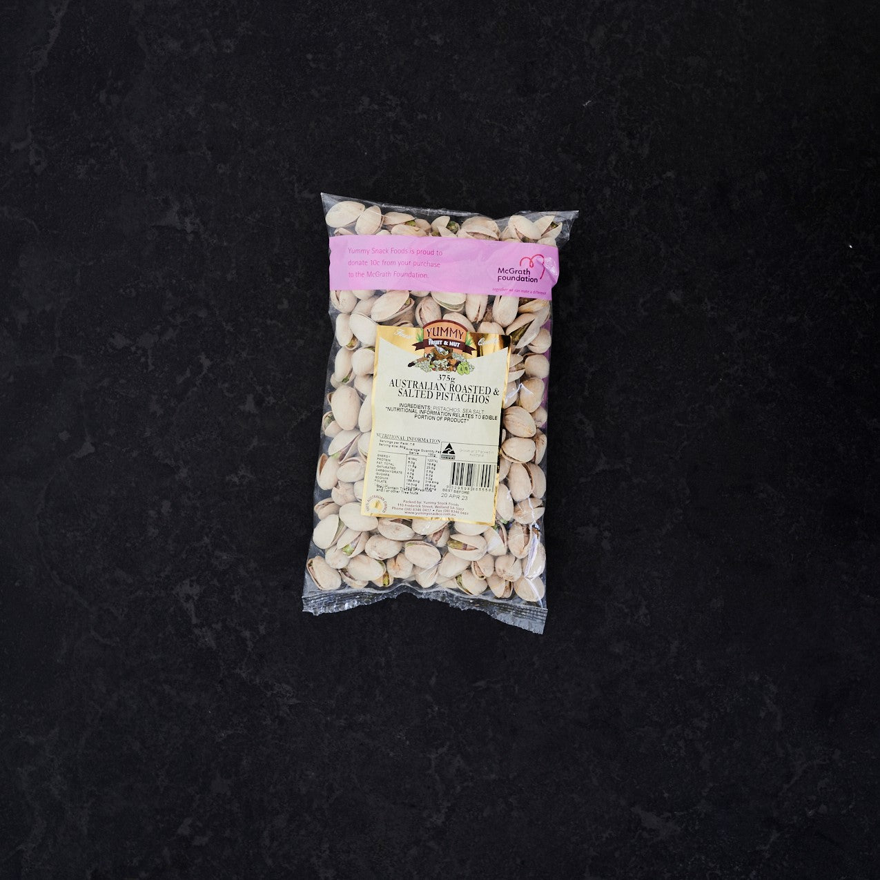 Yummy Snack Co Rosted Pistachios 375g