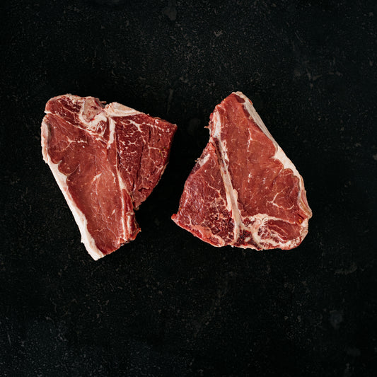 Beef Shortloin (T-Bone) Steak Grain Fed 2/tray (~400g each)