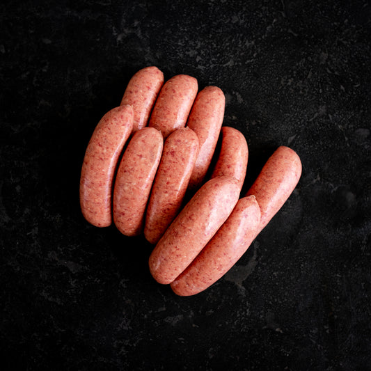 Beef Sausages Thick 1kg Tray - Gluten Free