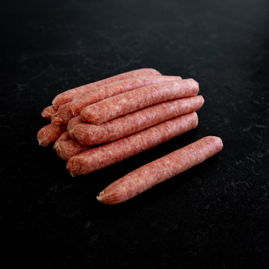 SPECIAL Beef Sausages Thin 2kg Tray - Gluten Free