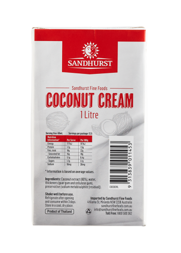 Sandhurst Coconut Cream 1 Litre