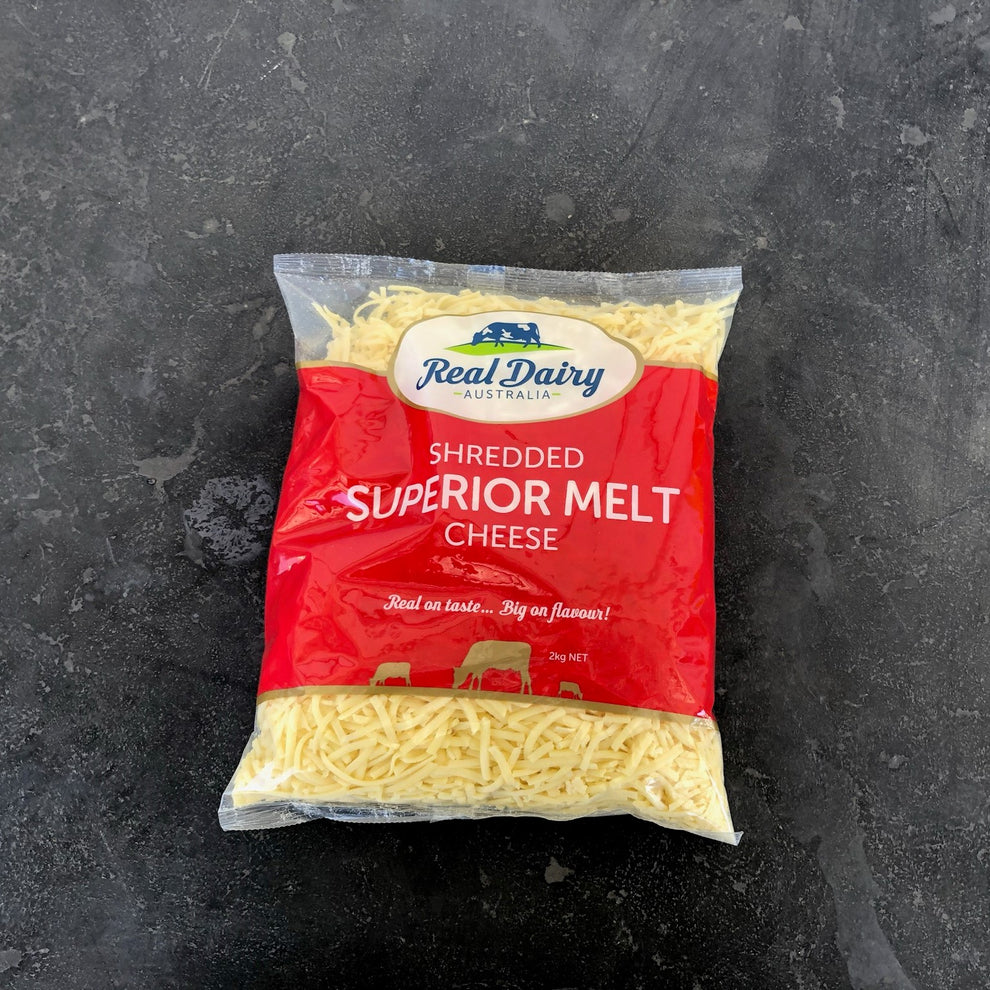 Real Dairy Superior Melt Shredded Cheese 2kg Alpha Fresh