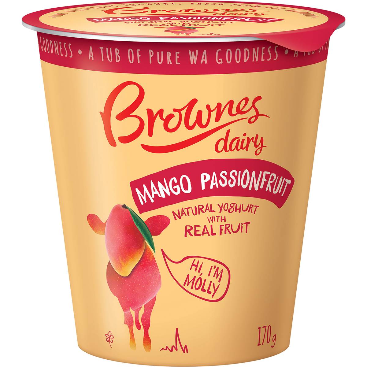 SPECIAL Brownes Yoghurt Mango Passionfruit 1kg – Alpha Fresh