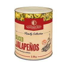 Sandhurst Sliced Jalepeno Peppers 2.8kg
