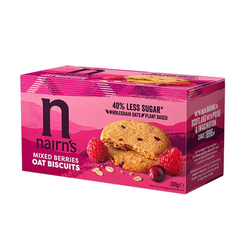 Nairn's Stem Mixed Berry Oat Biscuits 200g